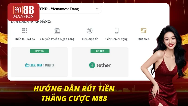 M88 36 Quy trình rút tiền nhanh gọn của M88